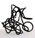 Hand Bent Steel Sculpture "Twisty Coils" by Chris Rider