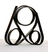 Hand Bent Steel Sculpture "The Triple Coil" by Chris Rider