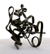 Hand Bent Steel Sculpture "Roller Coaster Series #2" by Chris Rider