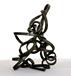 Hand Bent Steel Sculpture "Roller Coaster Series #1" by Chris Rider